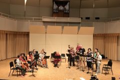 The whole ensemble closes out the faculty concert.
